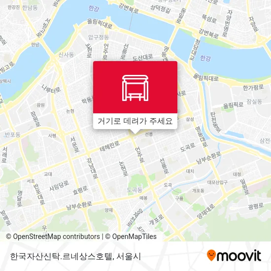 한국자산신탁.르네상스호텔 지도