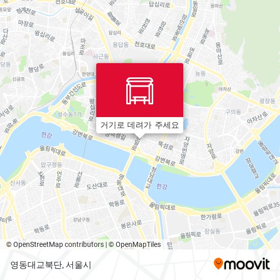 영동대교북단 지도