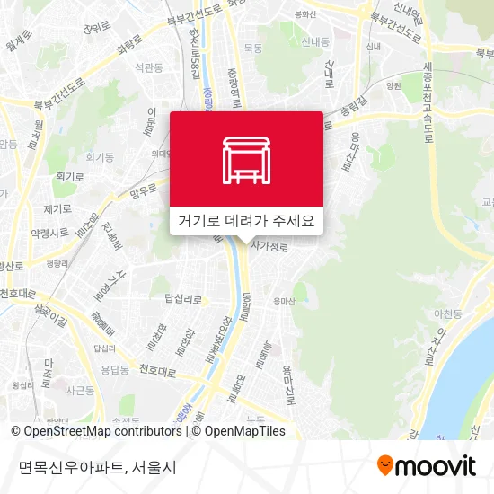 면목신우아파트 지도