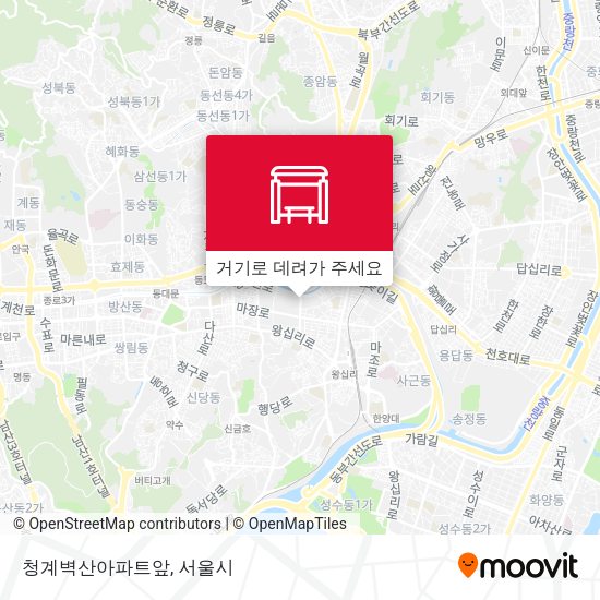 청계벽산아파트앞 지도