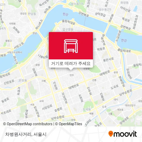 차병원사거리 지도