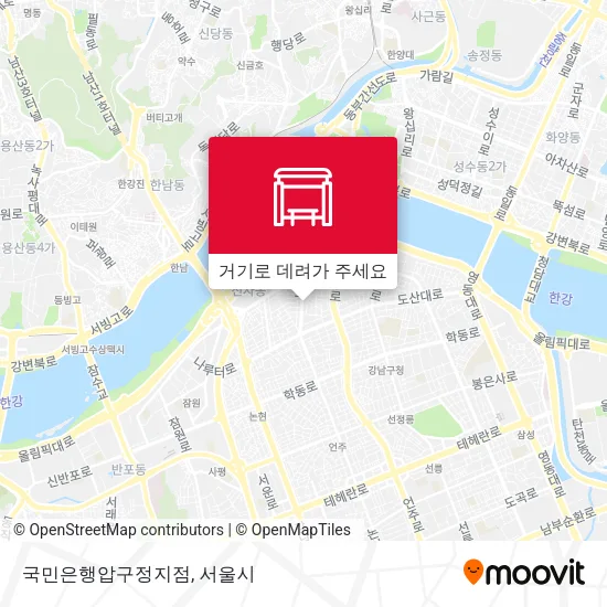 국민은행압구정지점 지도