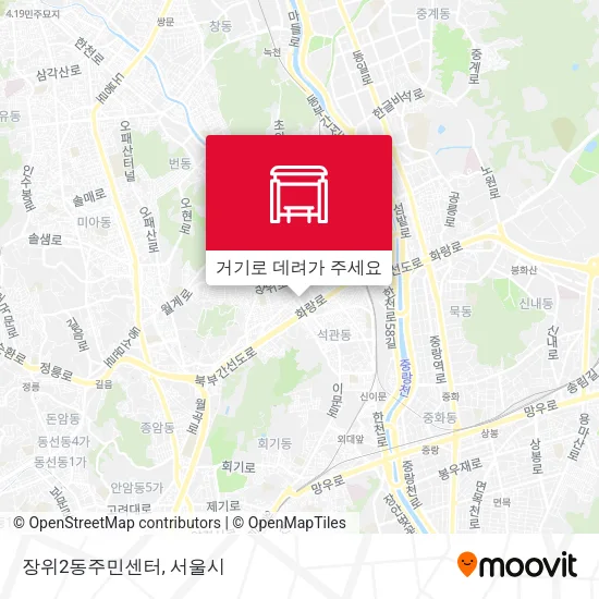 장위2동주민센터 지도