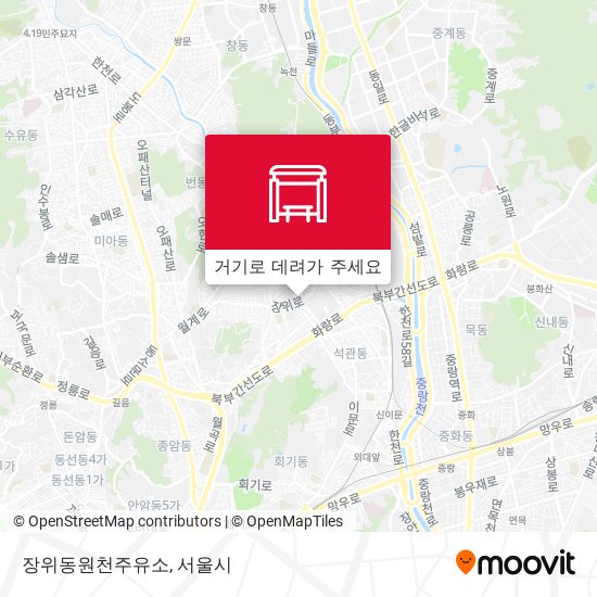 장위동원천주유소 지도