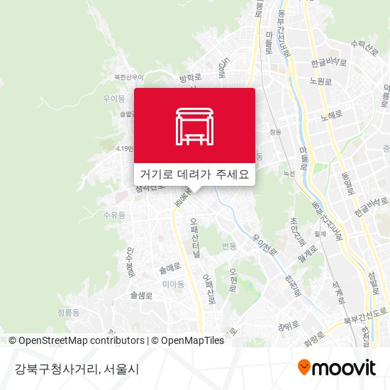 강북구청사거리 지도