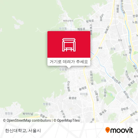 한신대학교 지도
