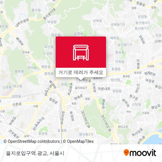 을지로입구역.광교 지도
