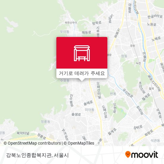 강북노인종합복지관 지도