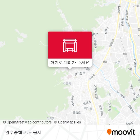 인수중학교 지도