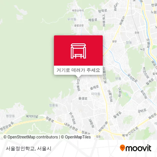 서울정인학교 지도