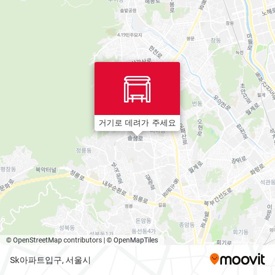 Sk아파트입구 지도