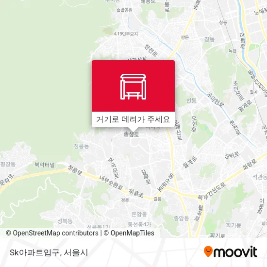 Sk아파트입구 지도