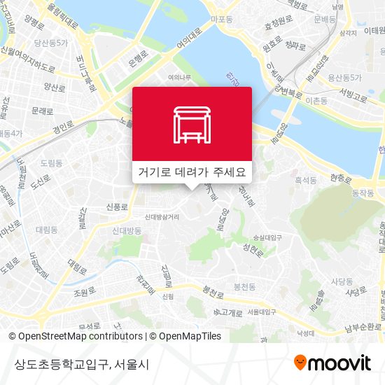 상도초등학교입구 지도