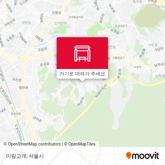 미림고개 지도