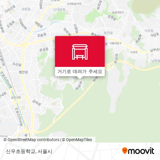 신우초등학교 지도