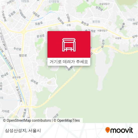 삼성산성지 지도