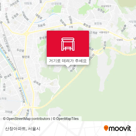 산장아파트 지도