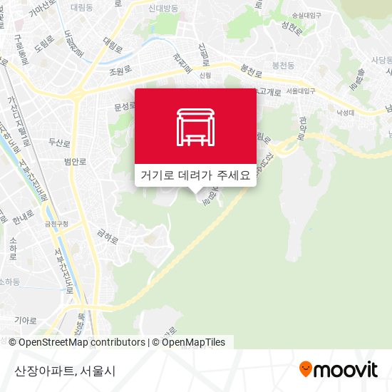 산장아파트 지도