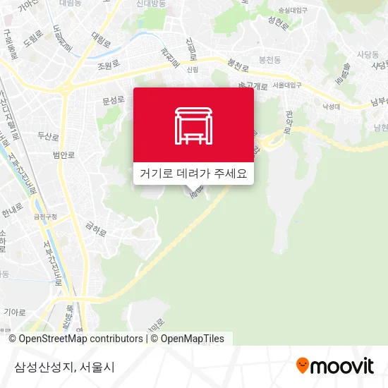 삼성산성지 지도