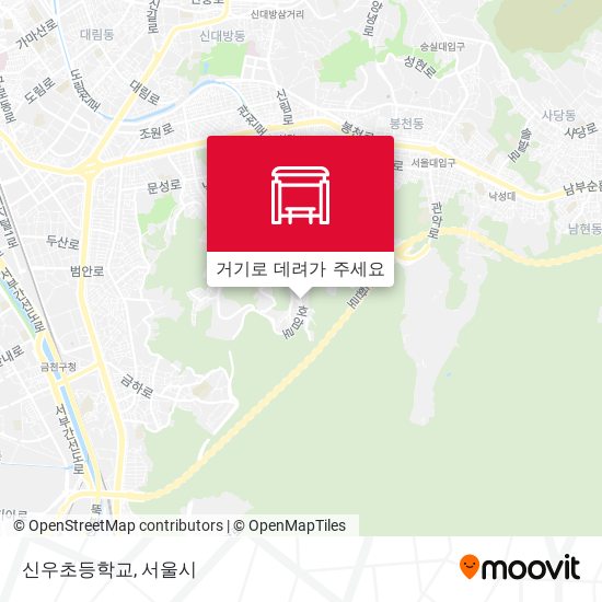 신우초등학교 지도