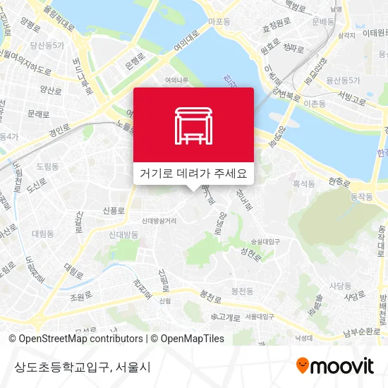 상도초등학교입구 지도