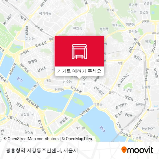 광흥창역.서강동주민센터 지도