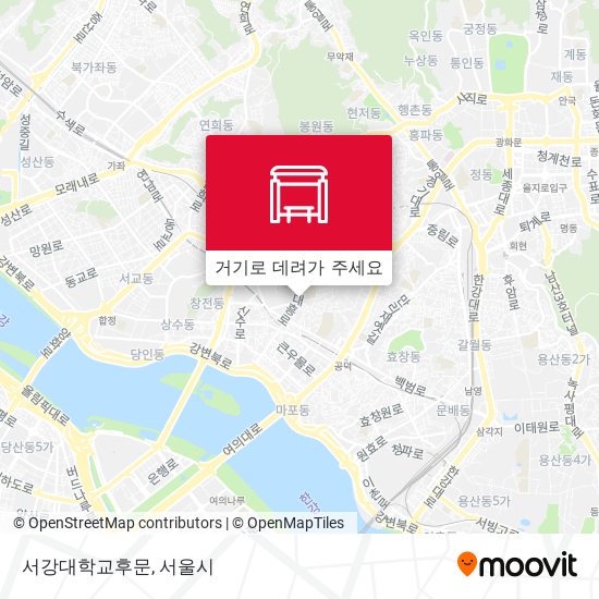 서강대학교후문 지도