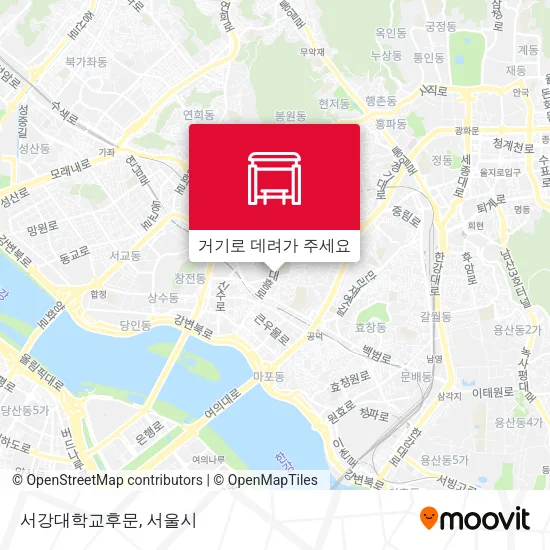 서강대학교후문 지도