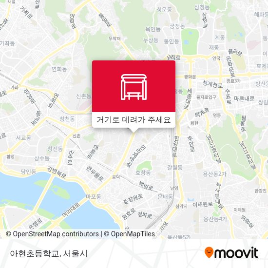 아현초등학교 지도