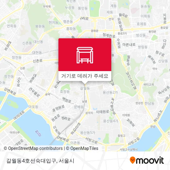 갈월동4호선숙대입구 지도