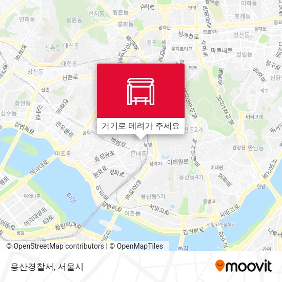 용산경찰서 지도