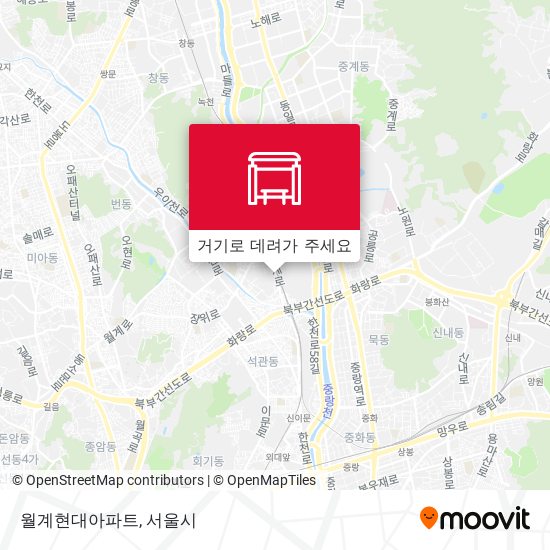 월계현대아파트 지도