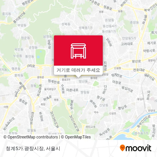 청계5가.광장시장 지도