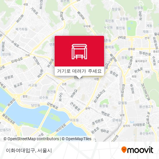 이화여대입구 지도