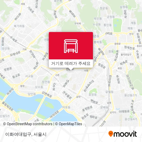 이화여대입구 지도