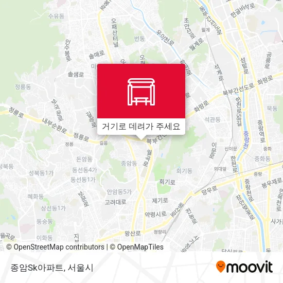 종암Sk아파트 지도
