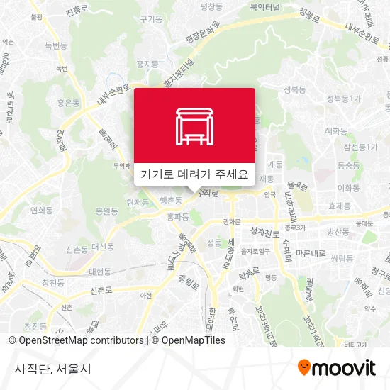 사직단 지도