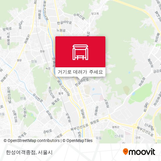 한성여객종점 지도