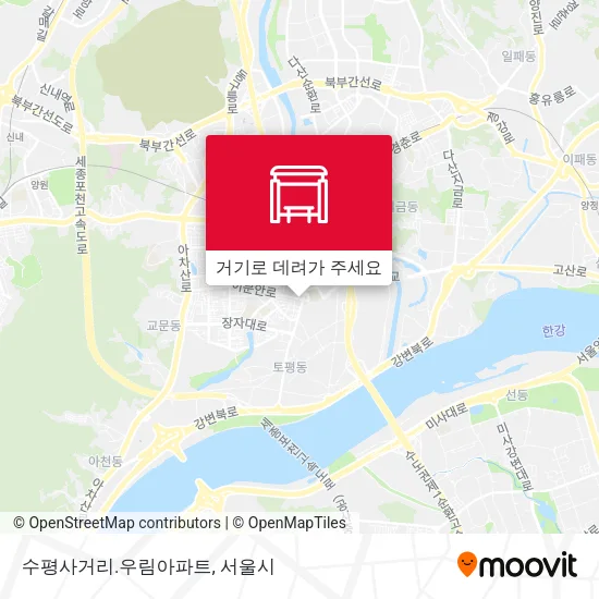수평사거리.우림아파트 지도