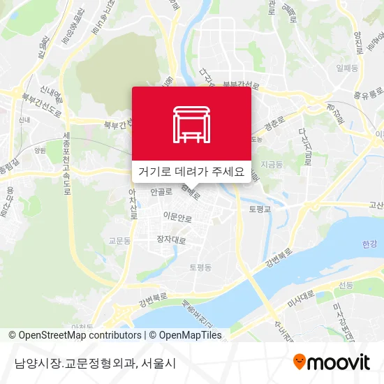 남양시장.교문정형외과 지도