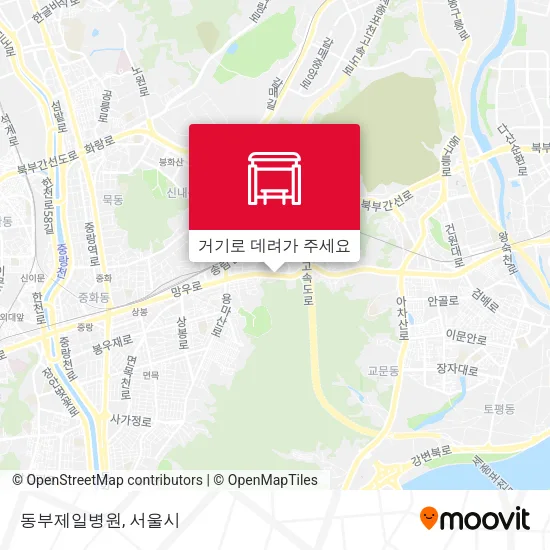 동부제일병원 지도