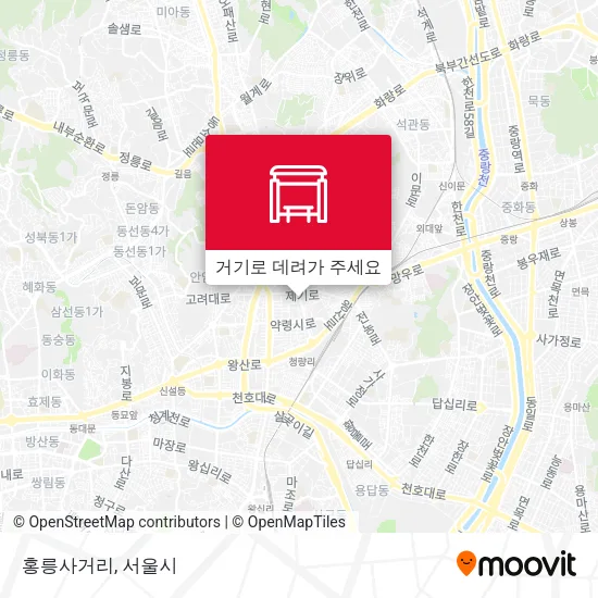 홍릉사거리 지도