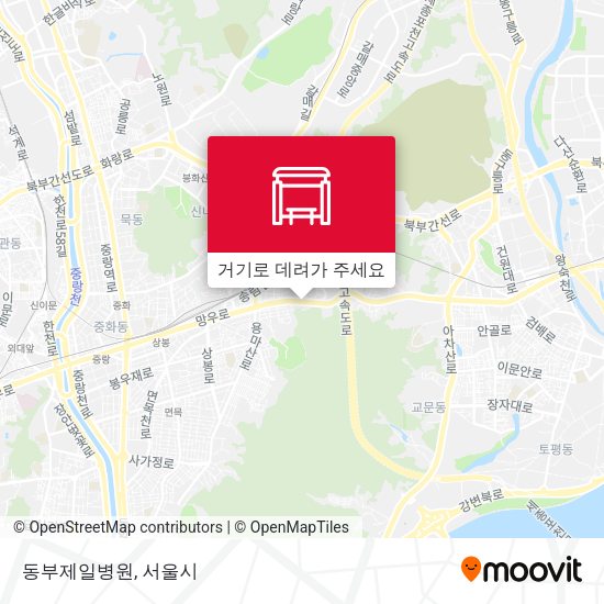 동부제일병원 지도