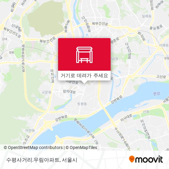 수평사거리.우림아파트 지도