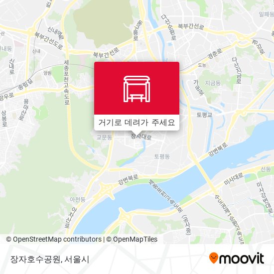 장자호수공원 지도