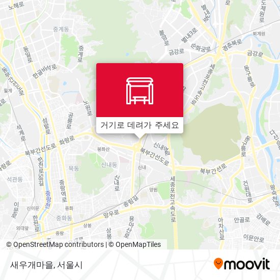새우개마을 지도