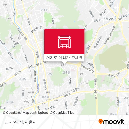 신내6단지 지도