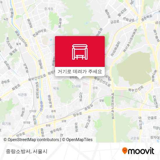중랑소방서 지도