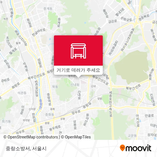 중랑소방서 지도