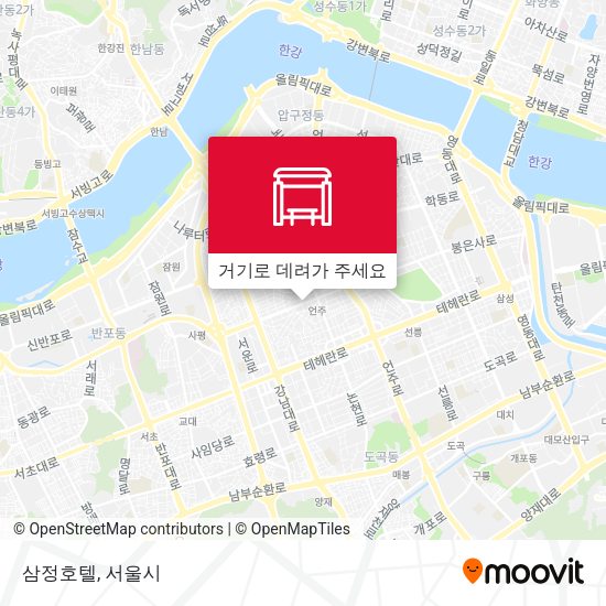 삼정호텔 지도
